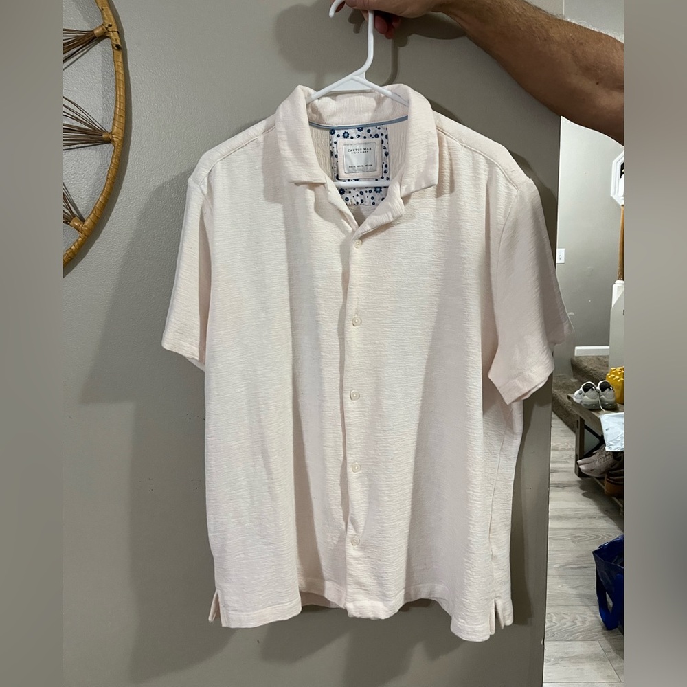 Cactus Men's soft pink Button Down Shirt